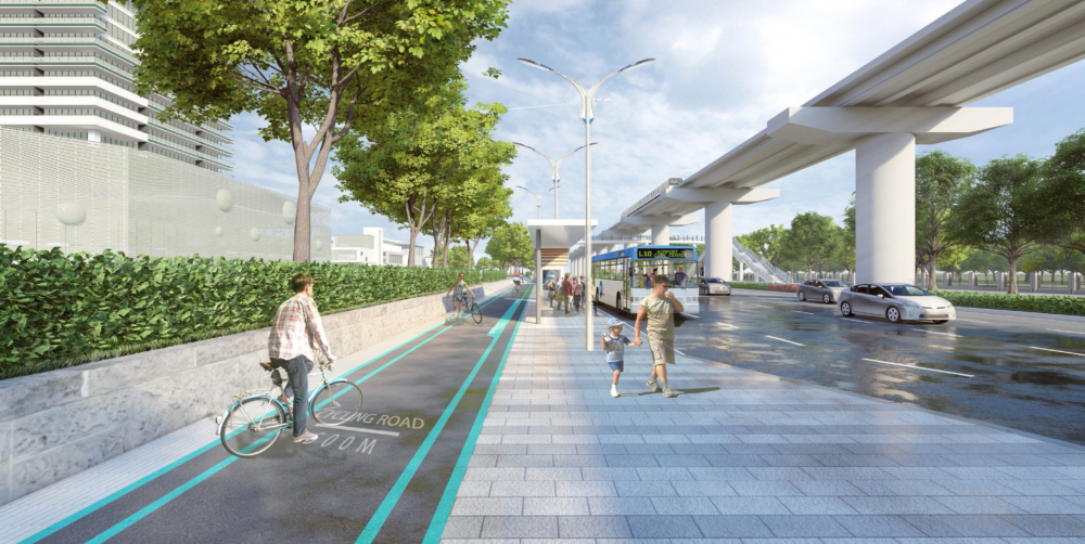 大学城人行道维修改造项目加速跑超80公里绿色慢行系统呼之欲出