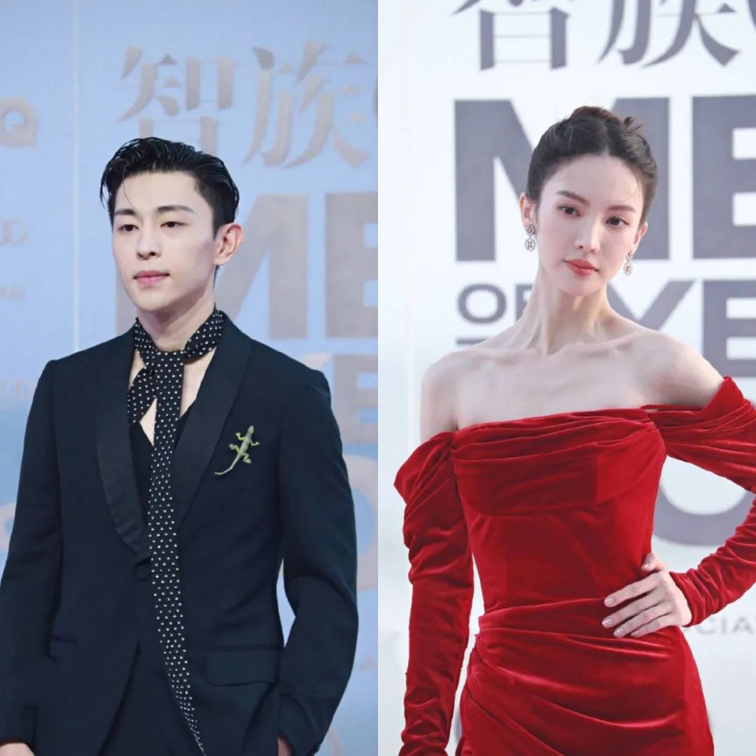 除了时尚芭莎,gq活动上,邓伦金晨这对前任也相遇了.