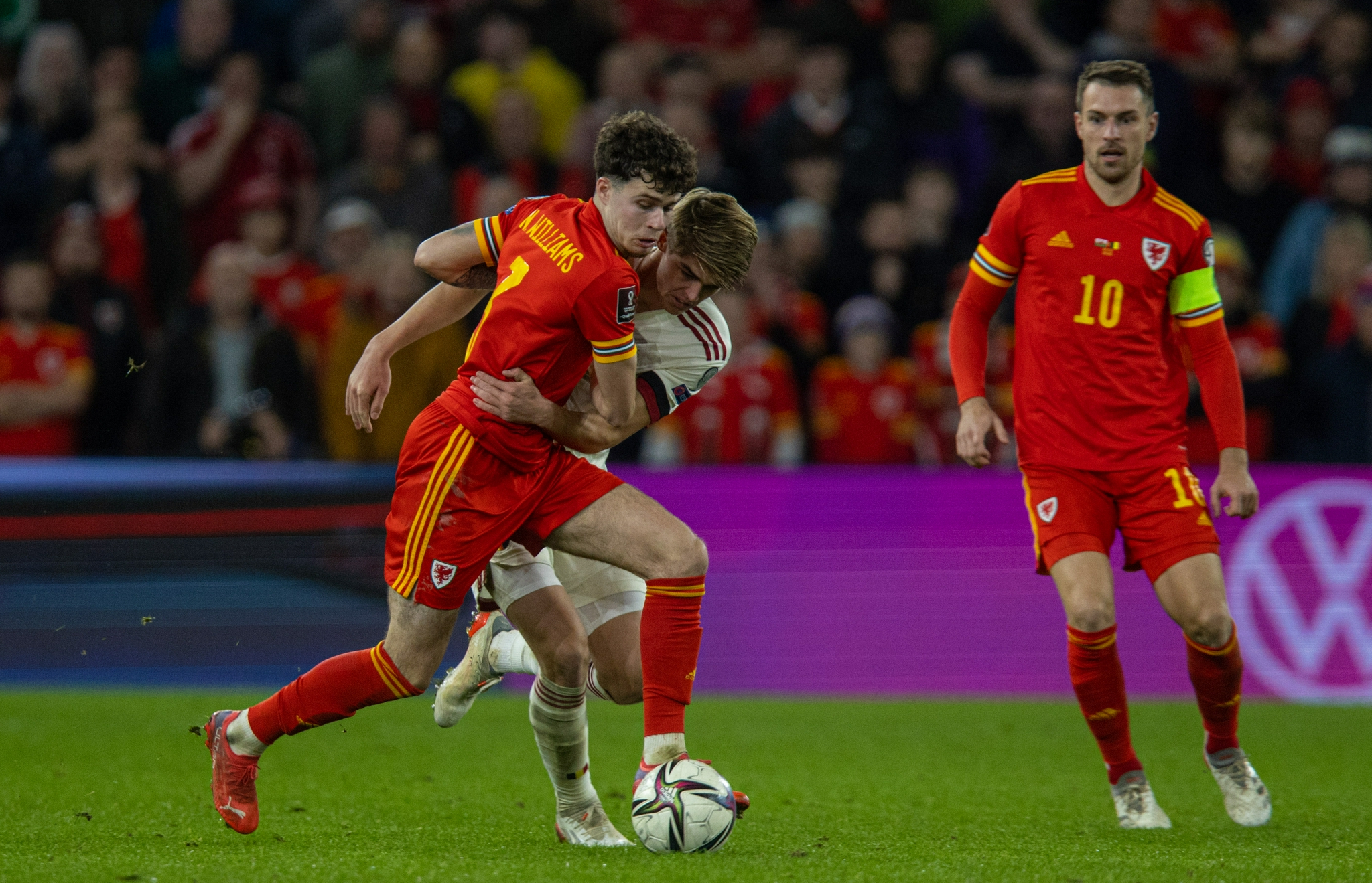 足球——世预赛:比利时客场战平威尔士|威尔士队|比利时队|比利时