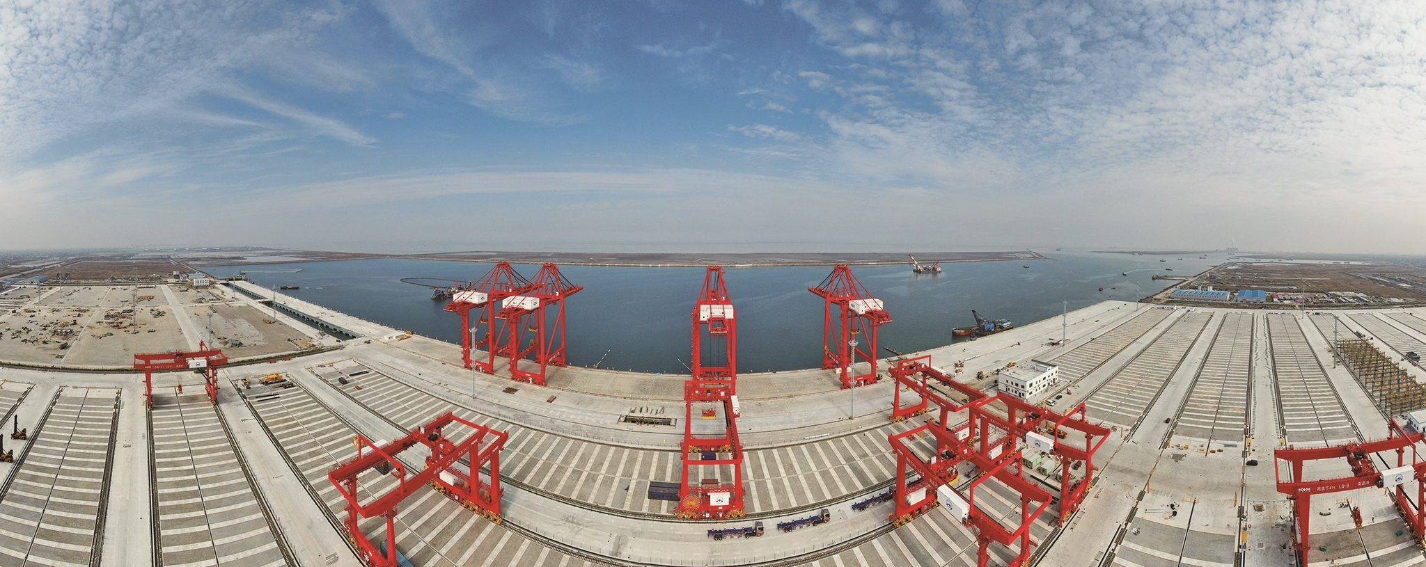 通州湾吕四起步港区"2 2"码头工程新貌.|通州湾|吕四|新貌_新浪新闻