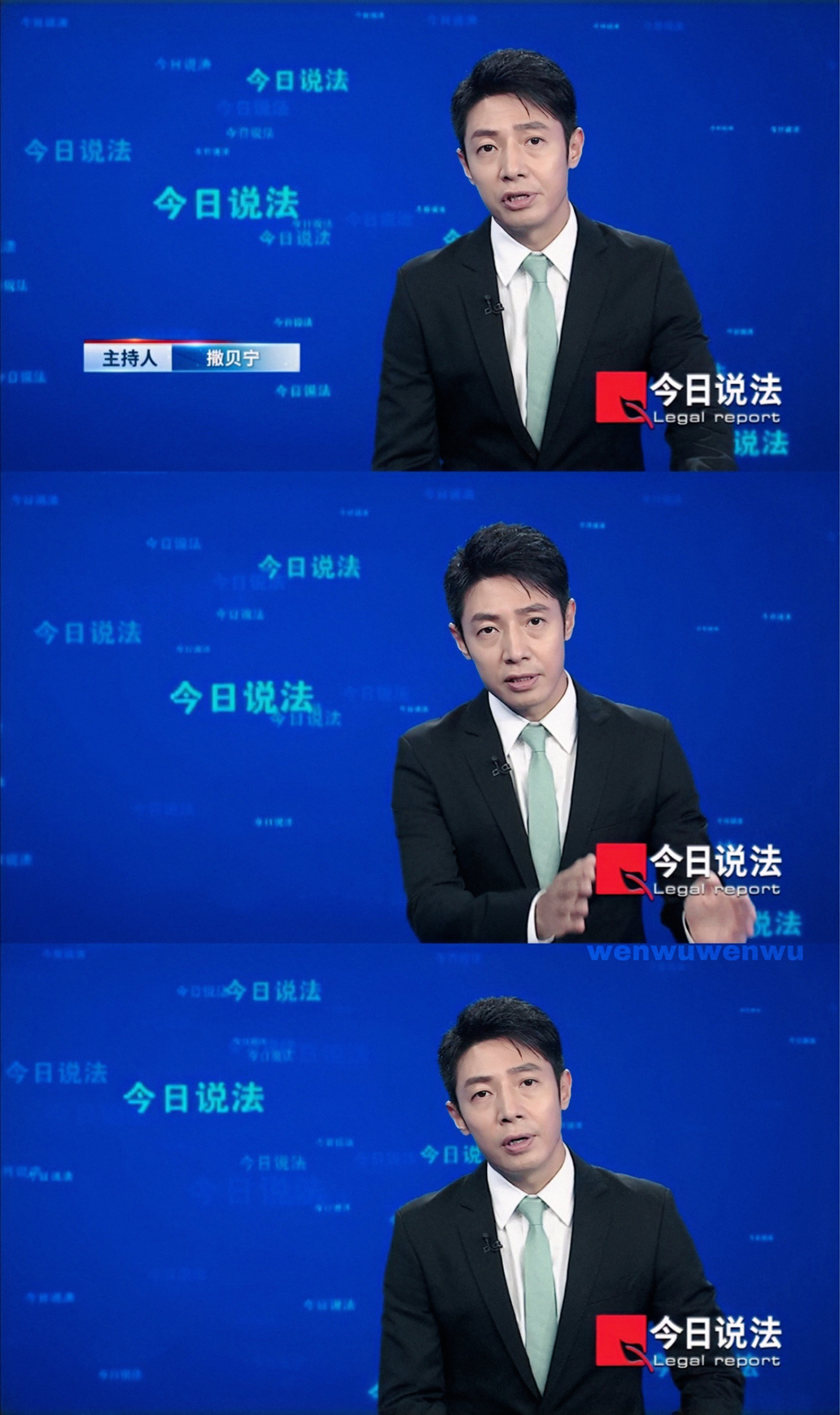 撒贝宁回归今日说法爷青回