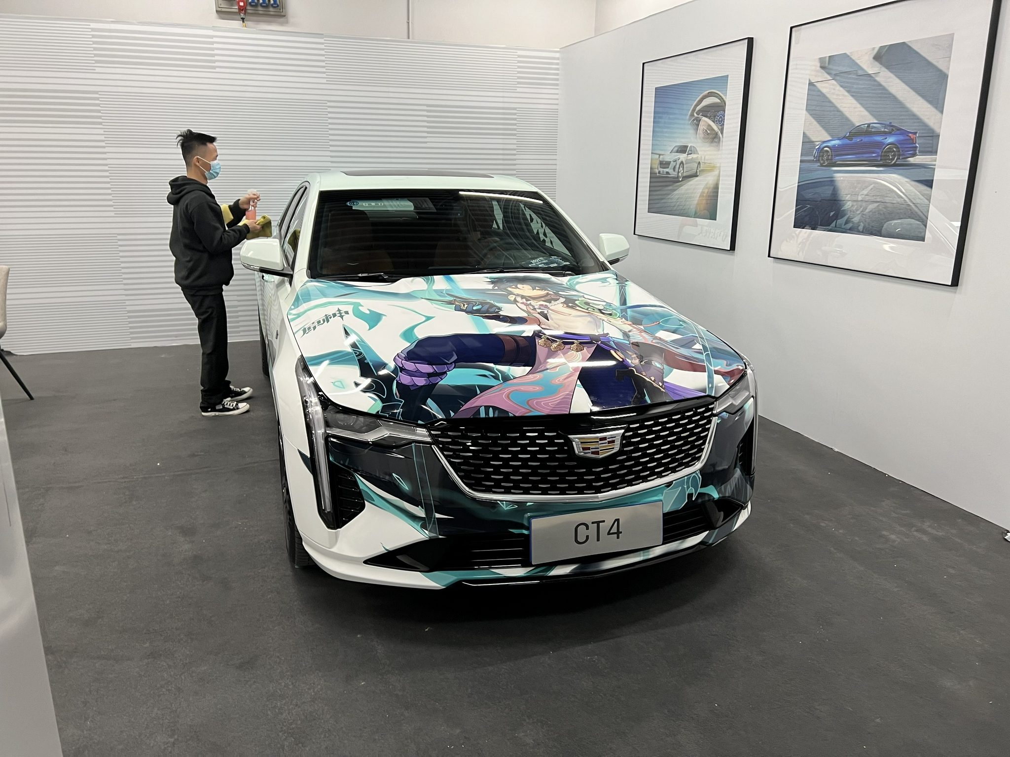 2021广州车展探馆发力二次元凯迪拉克ct4原神联名款亮相