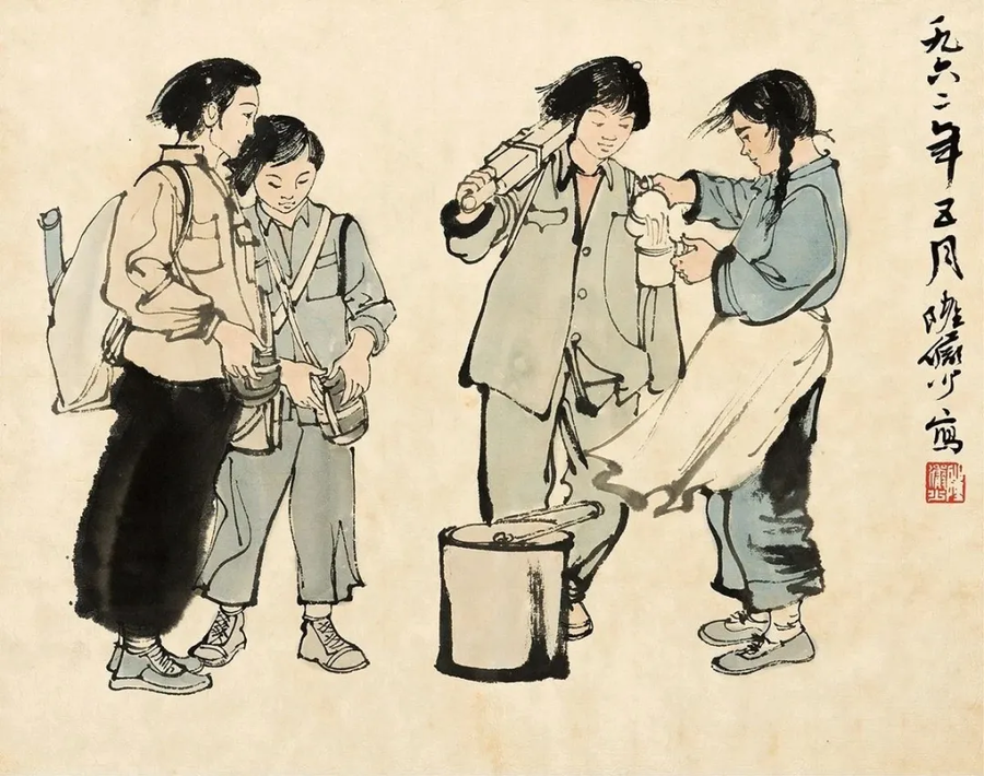 陆俨少人物画罕为人知张张经典