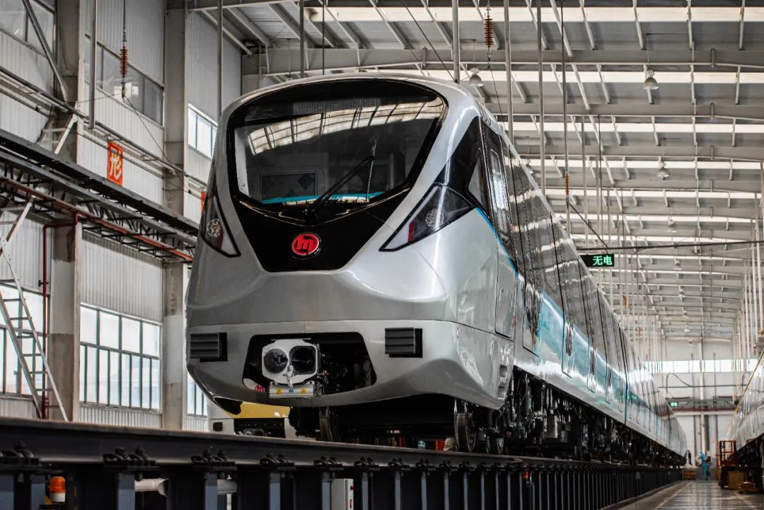 杭州机场轨道快线列车首发亮相,新车美图抢先看|列车|地铁|杭州市