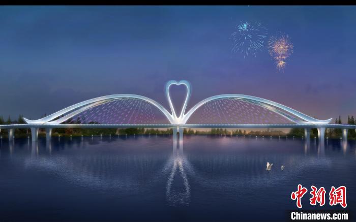鹅城大桥项目效果图 中铁广州工程局供图