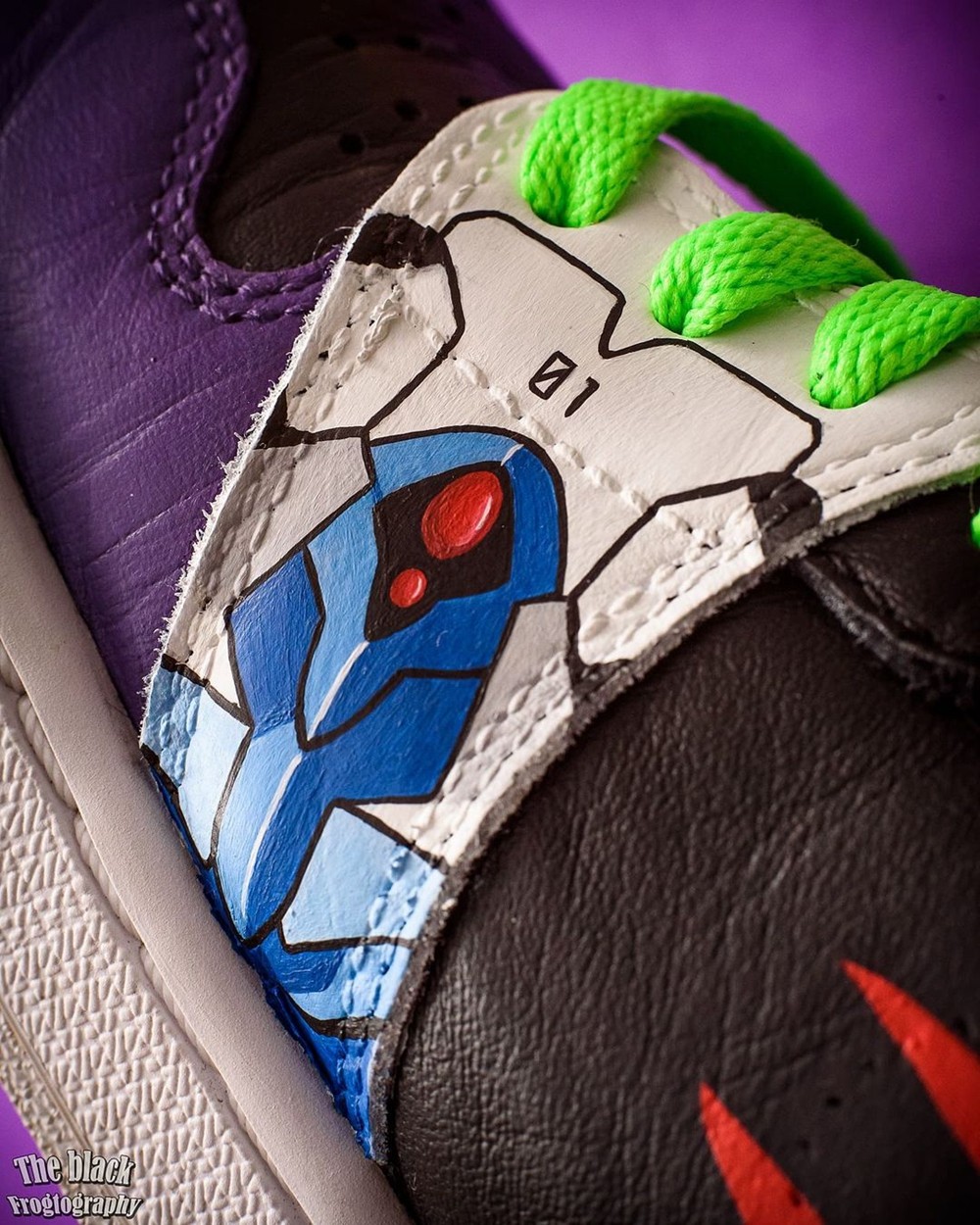 初号机太帅了全新定制airjordan1实物曝光