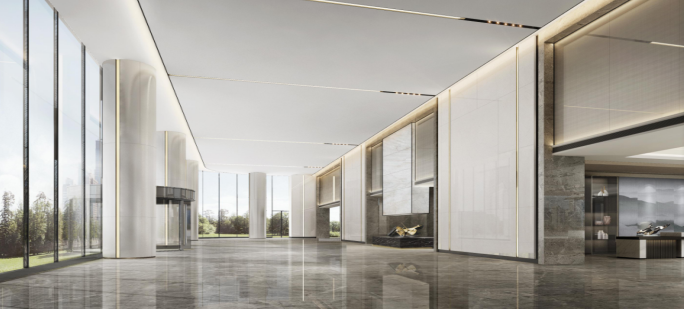 商务办公的品质感从大堂开始