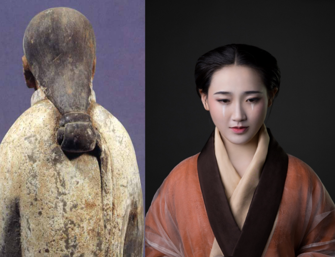 这个看起来怪里怪气的病态妆容在汉代都城中非常流行