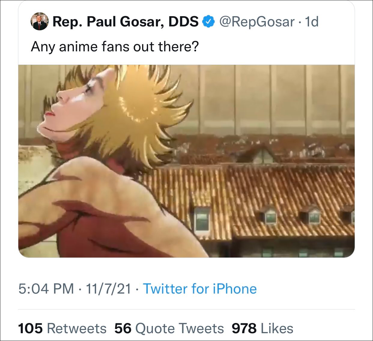 发视频恶搞同僚和拜登，美国共和党众议员被免除两项职务休闲区蓝鸢梦想 - Www.slyday.coM