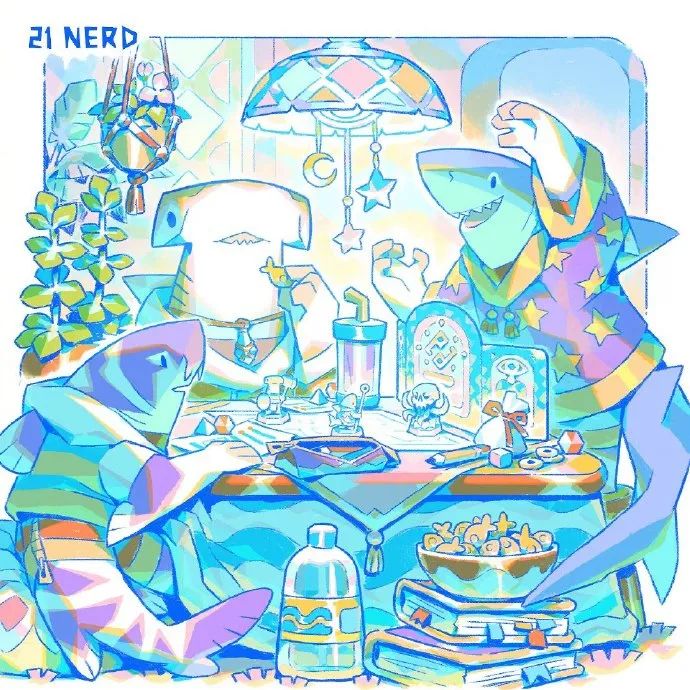 拟人化鲨鱼情景剧!五彩缤纷的蓝色太厉害了!__财经头条