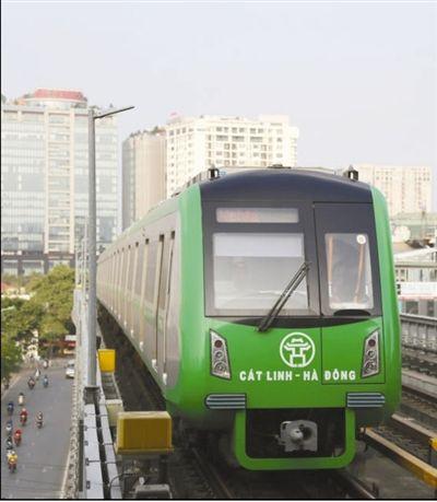 河内轻轨正式开跑：由中铁六局总承包建设 系