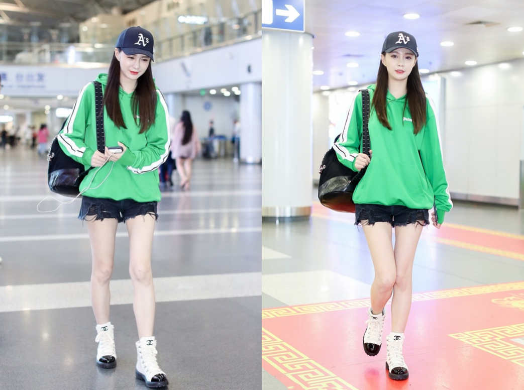 沈梦辰穿得也太可爱了吧，看着真不像32岁的人，说20岁都有人信休闲区蓝鸢梦想 - Www.slyday.coM