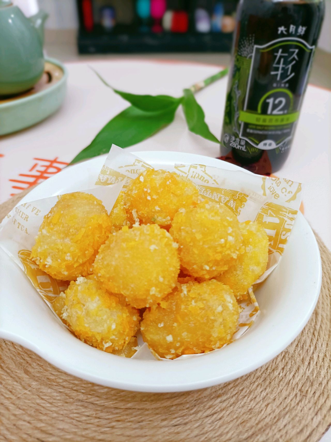 土豆团一团做成丸子下锅一炸外酥里嫩金黄超诱人