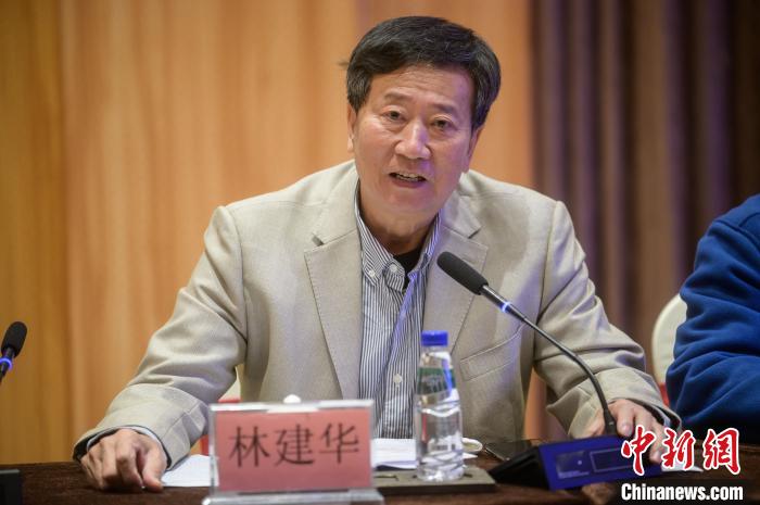 厦门大学教授,福建省武术协会副会长林建华发言. 李南轩 摄