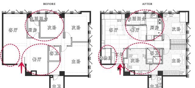 入户没玄关?学学他家的做法,还能多出一间房,储物设计绝了!休闲区蓝鸢梦想 - Www.slyday.coM