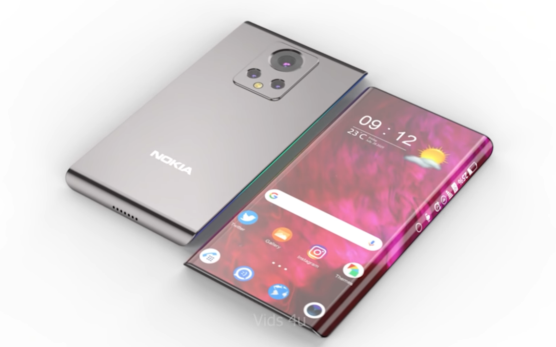 诺基亚edge渲染图2亿100w无线全身无实体按键一体性很高