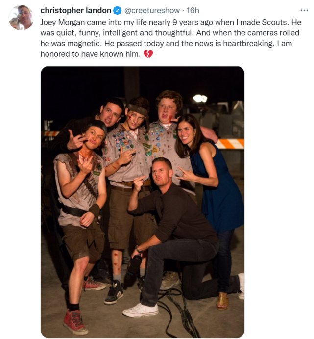 《童军手册》主演乔伊·摩根去世，年仅28岁，经纪人回应自杀传闻休闲区蓝鸢梦想 - Www.slyday.coM
