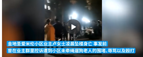 女子坠亡前称要拿命控诉遛狗不牵绳　武汉坠楼女子家属已正式报案休闲区蓝鸢梦想 - Www.slyday.coM