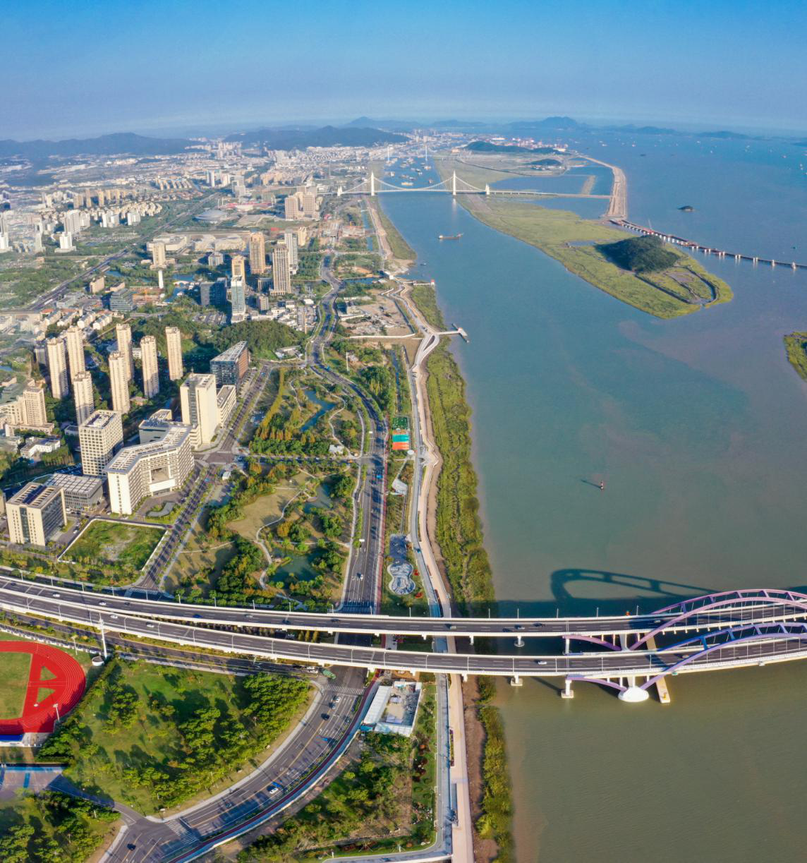 位于舟山市城区的万丈塘.(受访者供图)