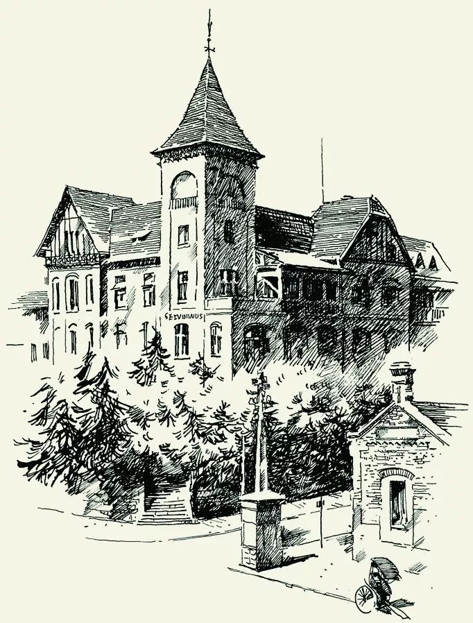 寻访青岛老建筑不妨从这位艺术家的钢笔画开始