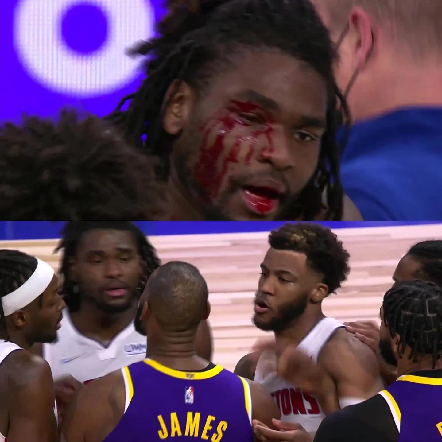 詹姆斯被误解？甩手误伤斯图尔特球迷网友们认定詹姆斯肘击休闲区蓝鸢梦想 - Www.slyday.coM