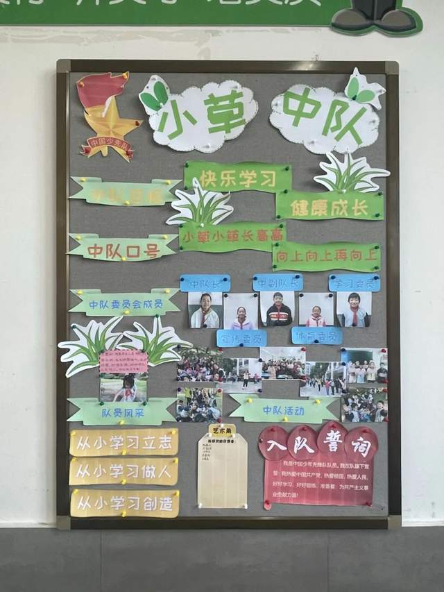 展中队特色扬队员风采星浦学校中队角布置评比活动