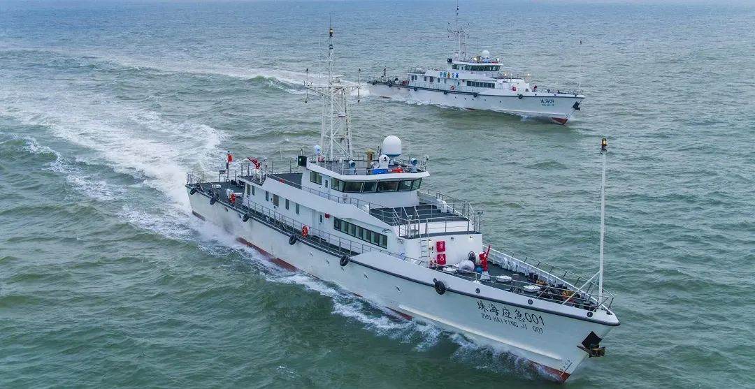 海洋强国丨江龙船艇承建两艘国家海关总署49米缉私艇成功试航