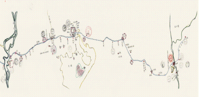 《重游运河图》部分节选三（企业供图，央广网发）