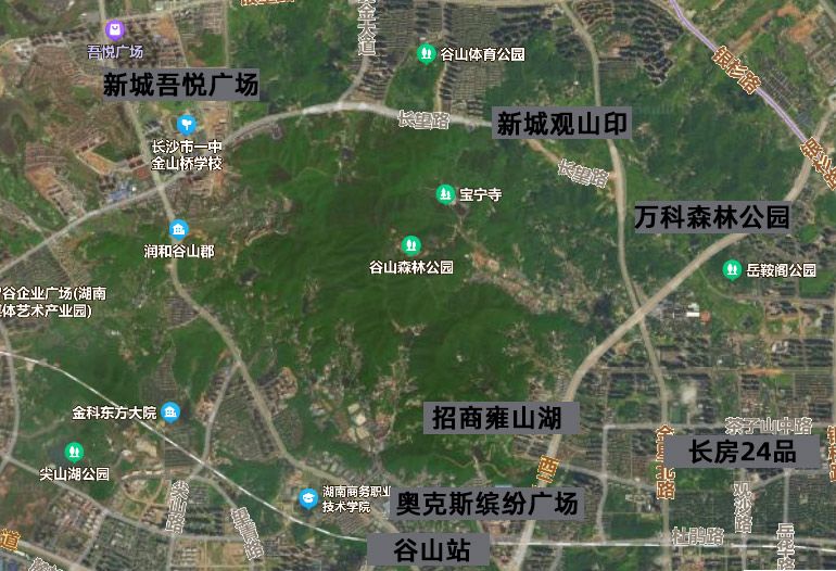 长沙谷山公园远期规划图片