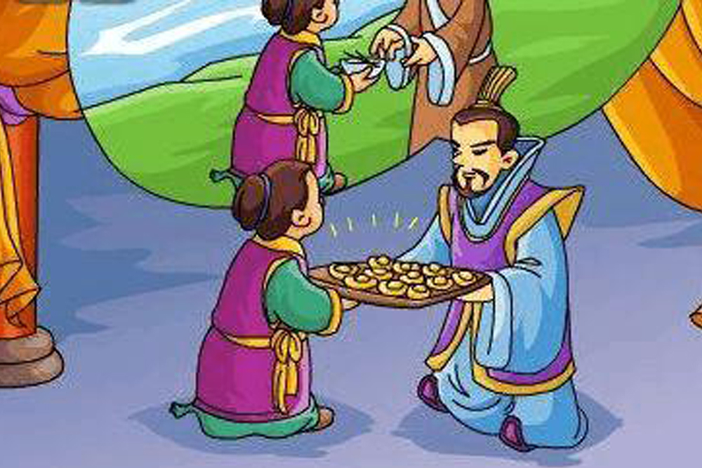 韩信少年时家中贫寒,父母双亡.