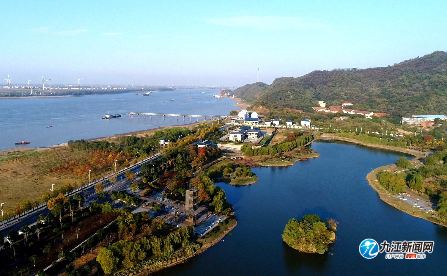 湖口:初冬时节 长江岸线入画屏|九江市_新浪新闻