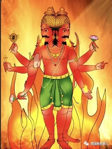 比如长着两个脑袋的火神阿格尼…在印度教神话里,不少有影响力的神明