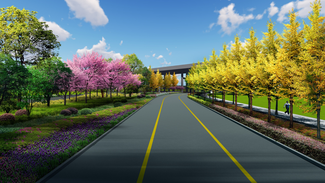 曲靖水石路打造连通麒麟南北向的最美景观大道