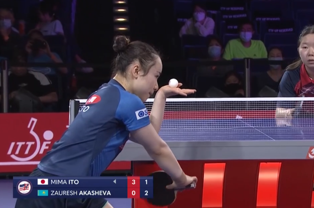 4-0!伊藤美诚大爆发,单节11-3,发球动作销魂,赛后冷静不庆祝