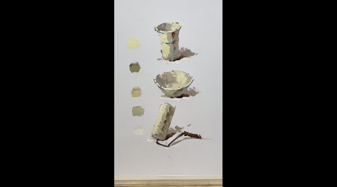 张灵老师色彩静物调色教学,方法掌握好,一下可以画三个!_手机新浪网