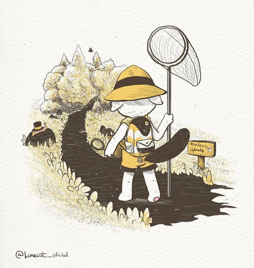 “社恐”艺术家画了一只独处的猫,引起网友共鸣:仿佛看到自己休闲区蓝鸢梦想 - Www.slyday.coM “社恐”艺术家画了一只独处的猫,引起网友共鸣:仿佛看到自己休闲区蓝鸢梦想 - Www.slyday.coM