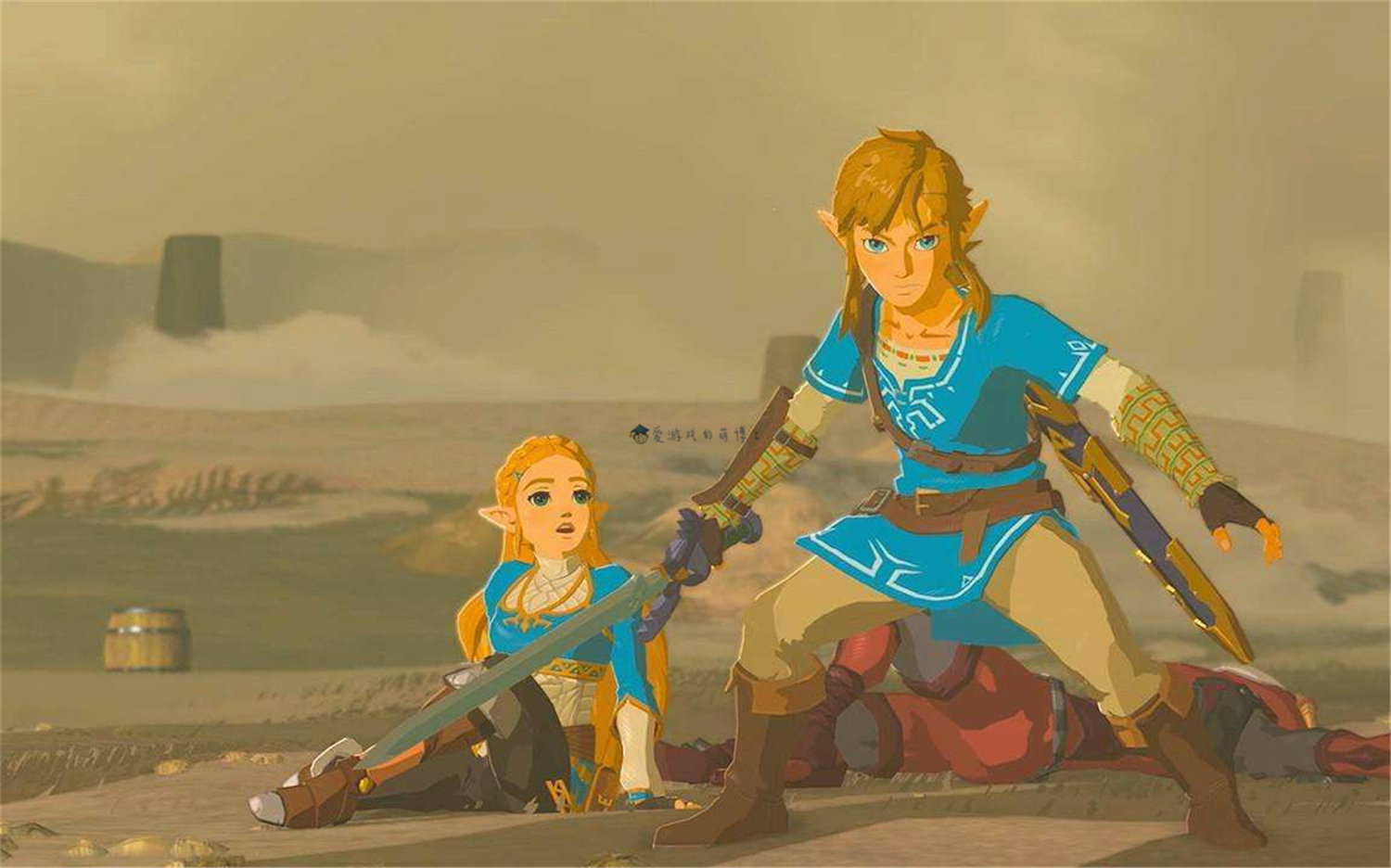 新bug塞尔达传说荒野之息林克双手下垂宛如大猩猩