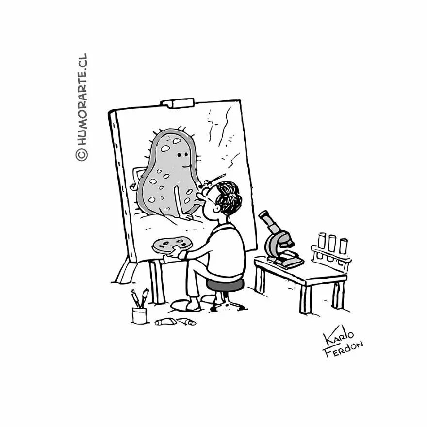 20部极简主义漫画黑与白之间藏着复杂的寓意没有人想看懂