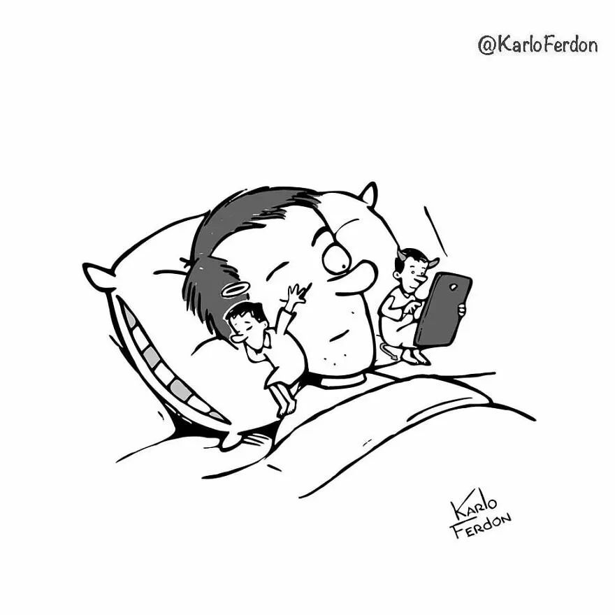 20部极简主义漫画黑与白之间藏着复杂的寓意没有人想看懂