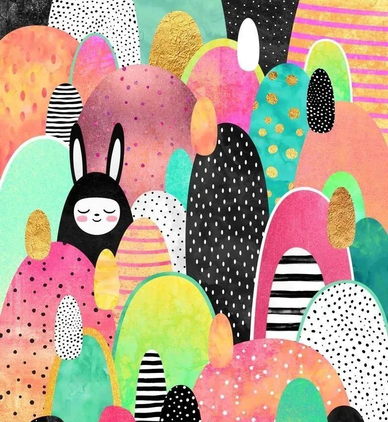 小央宝美术色彩亮丽的儿童插画作品