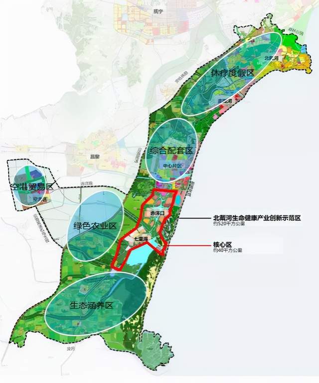 北戴河新区范围地图图片