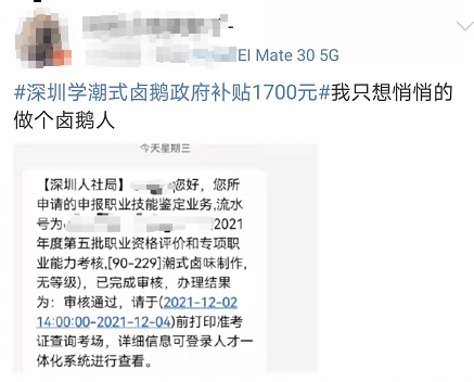在深圳学卤鹅可以领1700元补贴？官方紧急暂停休闲区蓝鸢梦想 - Www.slyday.coM