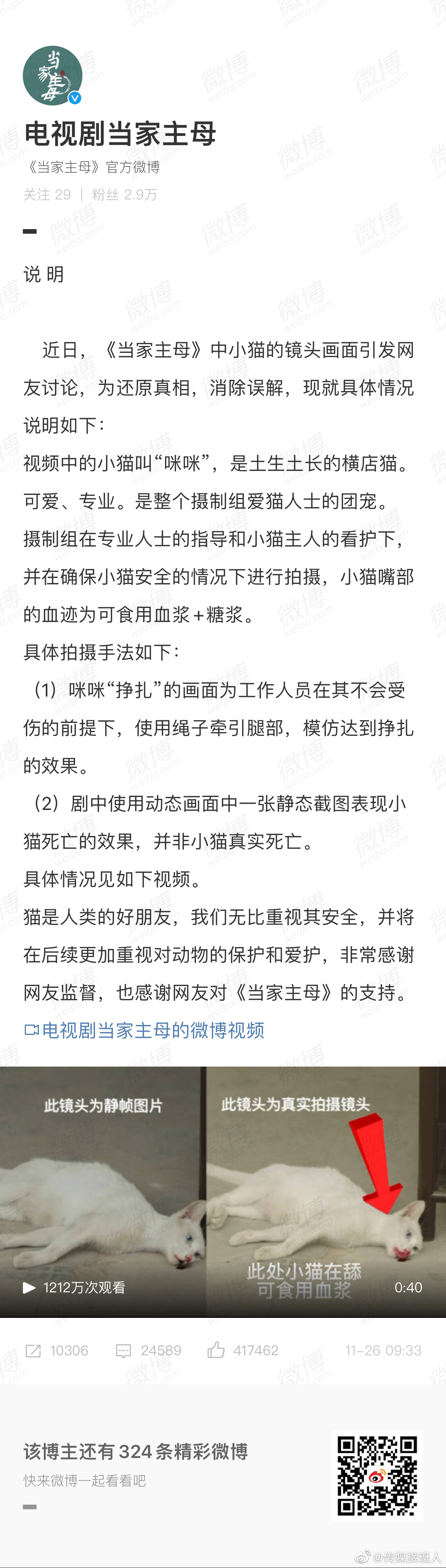 电视剧《当家主母》第三十二集由于猫咪被毒死画面过于逼真……休闲区蓝鸢梦想 - Www.slyday.coM