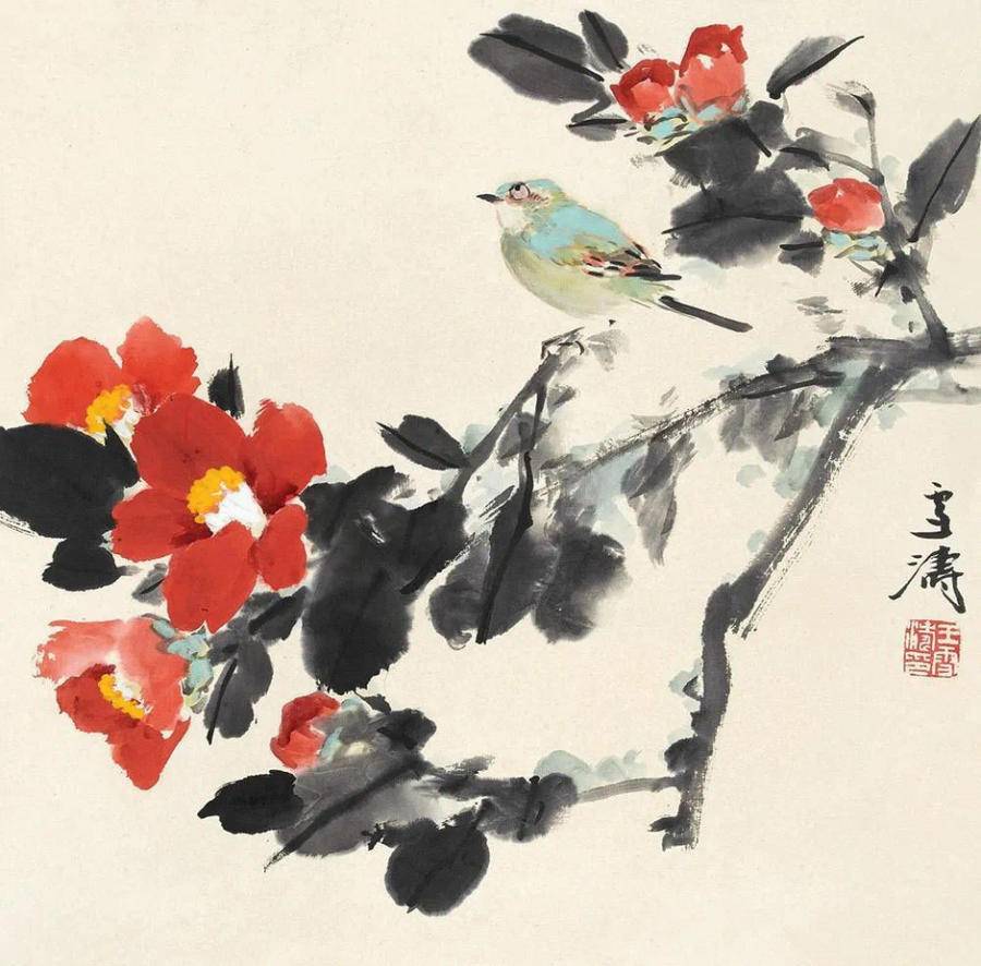 鉴赏| 名家笔下的写意山茶花|山茶花|写意|茶花_新浪新闻