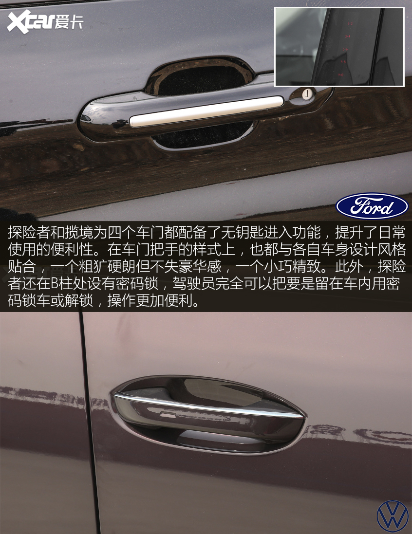 领风云所向 福特探险者对比大众揽境