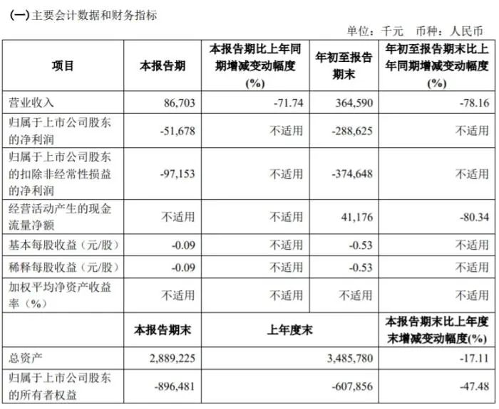 截图自拉夏贝尔第三季度报告。