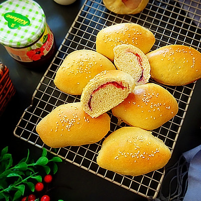 柔软营养的杂粮果酱橄榄包|果酱|冠利|蛋液_新浪新闻