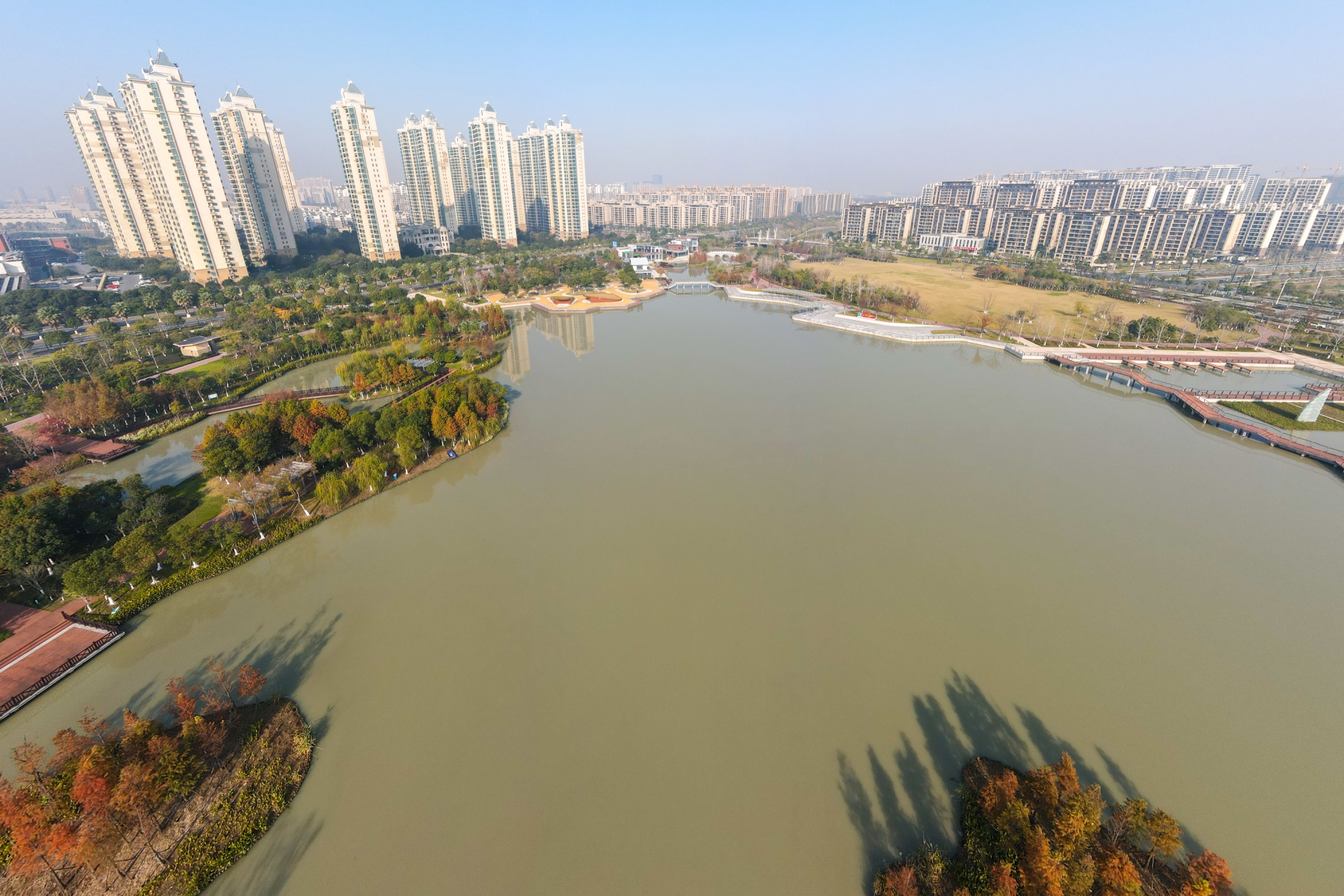 海盐梦湖公园距海边仅1公里的免费公园周末休闲游打卡好去处