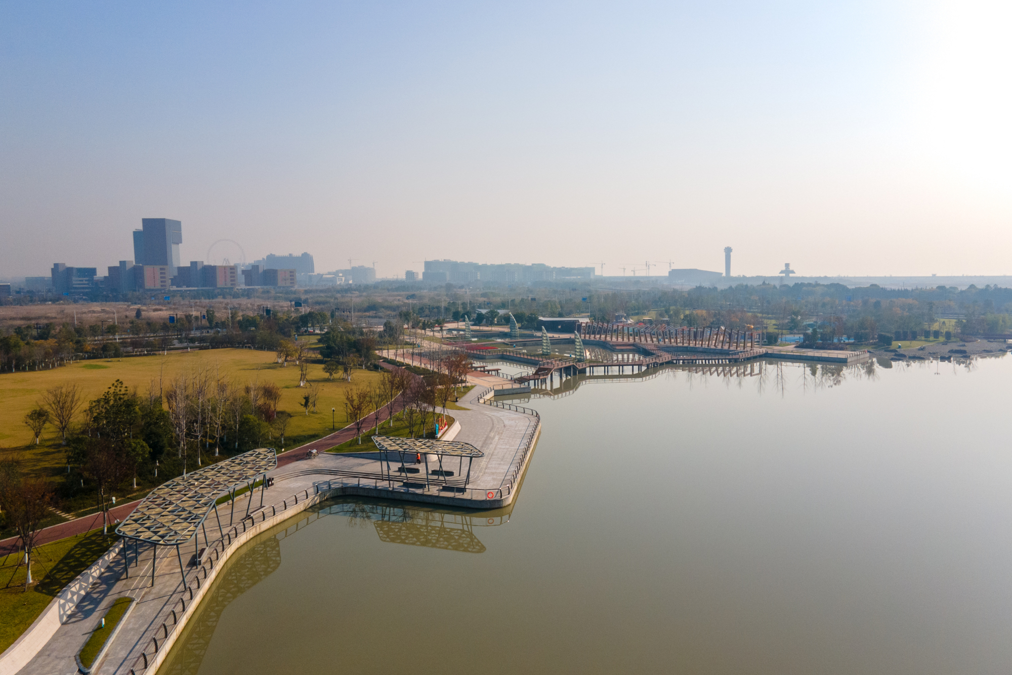 海盐梦湖公园距海边仅1公里的免费公园周末休闲游打卡好去处