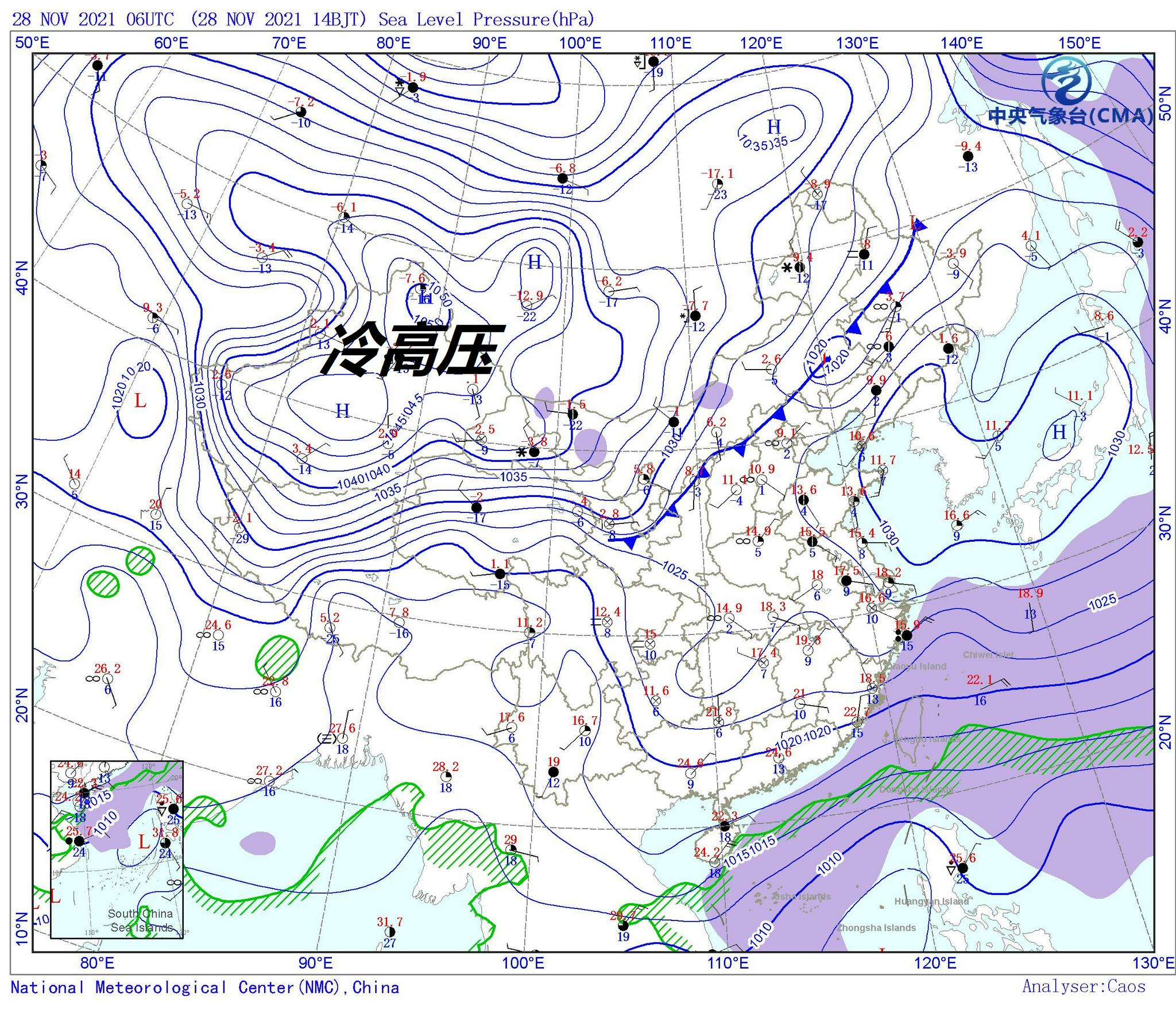 寒潮将袭南方局部,大范围降温开始!